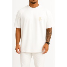 Bahriyeli Collection Oversize Çok Çalış Hayaller Büyük Cep ve Sırt Tasarımlı Unisex T-Shirt