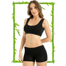 Hrnzafer Tekstil 2'li Paket Bambu Kadın Boxer Külot (Q-En 901)