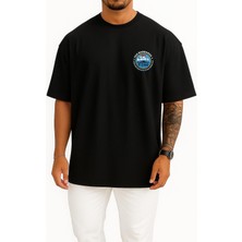 Bahriyeli Collection Oversize F244 Tcg Barbaros Cep ve Sırt Tasarımlı Unisex T-Shirt
