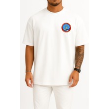 Bahriyeli Collection Oversize Tcg Poyraz Cep ve Sırt Tasarımlı Unisex T-Shirt