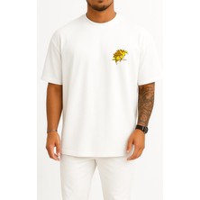Bahriyeli Collection Oversize Sandslash Cep Baskılı Unisex T-Shirt