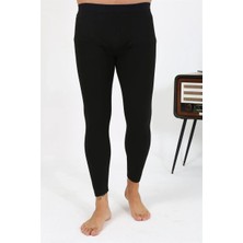 Moda Şahsenem Moda Erkek Termal Tayt Kışlık Tek Alt Içlik Siyah