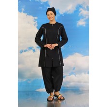 Moda Şahsenem Moda Kadın Tam Tesettür Lacivert Mayo