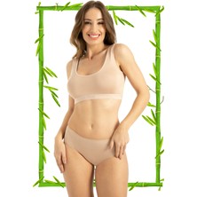 Hrnzafer Tekstil 2'li Paket Bambu Yüksek Bel Kadın Bato Külot (Q-En 906)