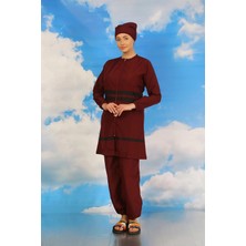 Moda Şahsenem Moda Kadın Tam Tesettür Mayo Bordo