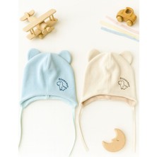 Greenmoon Dış Kısmı Polar Iç Kısmı Pamuk 2'li Bebek Bere