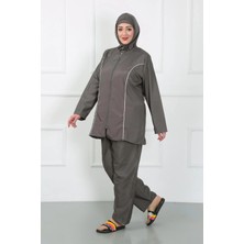 Moda Şahsenem Moda Büyük Beden Tesettür Büyük Mayo Füme