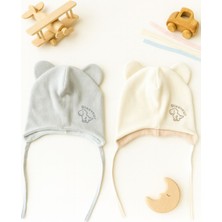 Greenmoon Dış Kısmı Polar Iç Kısmı Pamuk 2'li Bebek Bere