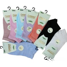 Carrier Kadın  Bambu Likralı  Dikişsiz Kısa Çorap 12'li