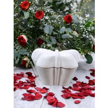 Kelebek Figürlü Kapaklı %100 Doğal Soya Mum- Dekoratif Aromatik Mum