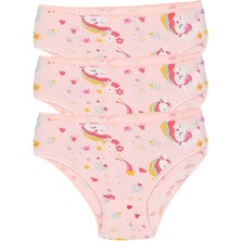 Moda Şahsenem Moda Kız Çocuk 3'lü Pembe Külot