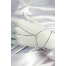 Dktt Pirinç Gümüş Renk Esnek Burgu Zincirli Şahmeran - TJ-SN645