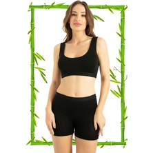 Hrnzafer Tekstil Bambu Kadın Kalın Askılı Pedli Bustiyer (Q-En 707)