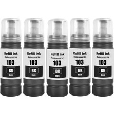 Oratek Epson 103 Ecotank L1110, L1210, L1250, L3110, L3111, L3150, L3151 Siyah Muadil Mürekkep 70ML