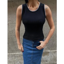 Zengezur Mall Xmpdby Kaşkorse Kumaş Bluz Siyah (Beden: Standart)