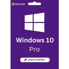 Microsoft Windows 10 Pro Dijital Lisans Anahtarı – Süresiz Orijinal