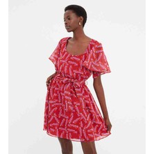 Milla Çok Renkli Bağlamalı Elbise