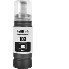 Oratek Epson 103 L4160 Uyumlu Siyah Muadil Mürekkep 70ML