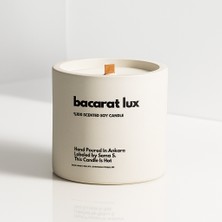 Basement : Bacarat Lux : Modern Beyaz Beton Mum (Kırmızı Safran, Yasemin, Amber, Sedir)