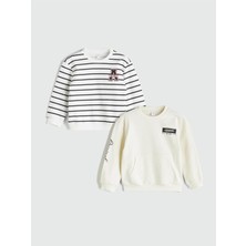 LC Waikiki Lcw Yeni Yeni Sezon Bisiklet Yaka Erkek Çocuk Sweatshirt 2'li