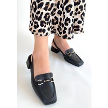 Zengezur Mall Xmpdby Joone Siyah Cilt Topuklu Ayakkabı (Numara: 38)