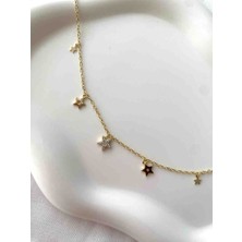 Alp Jewel Alpjewel 316L Yıldız Figür Taşlı Bileklik - Kararmaz Çelik