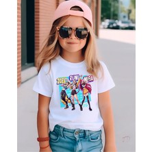 Lewiba Fashion Kpop Demon Hunter Huntrix Zoey,mıra,rumi Tasarımlıpremium Baskılı Pamuklu Nefes Alan Kumaş Siyah Çocuk T Tişort