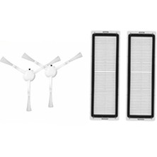 Srfn Ticaret Xiaomi H40 Uyumlu Set: 2 Adet Hepa Filtre / 2 Adet Yan Fırça