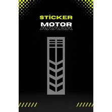 Banxtre Dekoratif Tampon Şeridi Siyah Motor ve Araba Için Etiket 27CMX7CM (1 Adet)