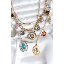 Clariss Pirinç Otantik Kolye Seti