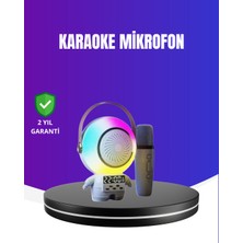 Ucuz Tekno Rgb Işıklı Astronot Bluetooth Hoparlör Karaoke Mikrofonlu