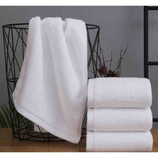 Vellista Home Collection 70×140 Beyaz Renk Otel Vb. Banyo Havlusu 20/2 Çift Kat Iplik Kenarları Çift Dikiş