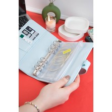 Mint Design Birikim Ajandası - Bütçe Planlayıcı Cüzdan - Bebe Mavisi