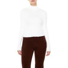 F21 Ribanalı Yarım Yaka Kazak