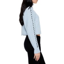 F21 Dikişli Yüksek Yaka Kazak