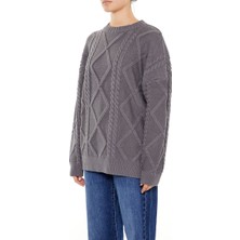 F21 Örgü Desenli Kazak