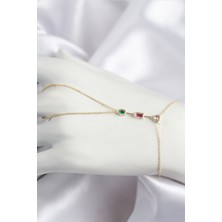 Nuvigo Pirinç Renkli Zirkon Taşlı Model Gold Renk Şahmeran - TJ-SN723