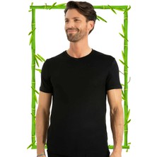 Hrnzafer Tekstil Bambu Erkek Kısa Kol V Yaka Atlet Fanila (Q-En 603)