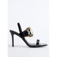 Versace Jeans Couture Siyah   Kadın Topuklu Ayakkabı