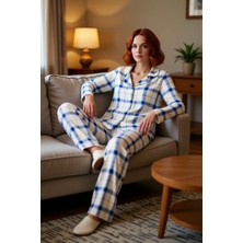 PayBuy Kadın Ekoseli Viskon Pijama Takımı Fonksiyonel Dayanıklı Kaliteli Konforlu Estetik Premium