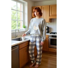 FRM Kadın Wellsoft Ekose Desenli Pijama Takımı Fonksiyonel Dayanıklı Kaliteli Konforlu Estetik