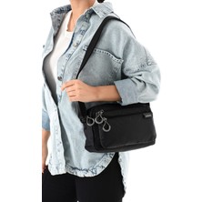 Rky Serenity Sanmorris Kadın 3 Gözlü Paraşüt Kumaş Ayarlanabilir Çapraz Askılı Çanta