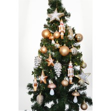 Yılbaşı Ağaç Süsleme Seti 24 Parça -Altın- Yılbaşı Süsü