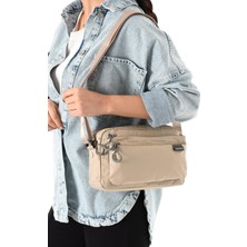 Rky Serenity Sanmorris Kadın 3 Gözlü Paraşüt Kumaş Ayarlanabilir Çapraz Askılı Çanta