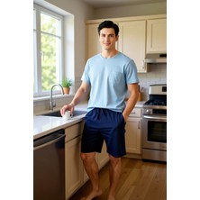 FRM Erkek Tişört Şort Pijama Takımı Fonksiyonel Dayanıklı Kaliteli Konforlu Estetik Premium Şık