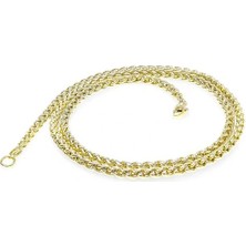 Moncuk Design Sarı Renk Çelik Kolye 4mm 3351CEK015