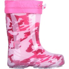 Serabian PF-580 Kmf Pembe Kürklü Kız Çocuk Çizme Bot Ayakkabı