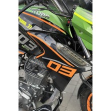 Banxtre Kuba Tk-03 Için Turuncu 03 Sticker Etiket Sağ ve Sol Için Set