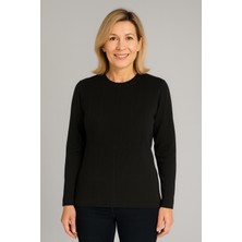 Mutlu City Kadın Yüksek Kalite Soğuk Iplik Triko Örgü Anne Kazak Bluz 3056