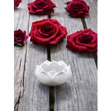 Dekoratif Lotus Çiçeği Formlu Hoş Kokulu %100 Doğal Soya Mum Zarif ve Mistik Tasarım - Ev Dekorasyonu, Medıtasyon, Yoga Alanları, Spa Atmosferi ve Özel Günler Için Şık ve Estetik Hediye Seçeneği